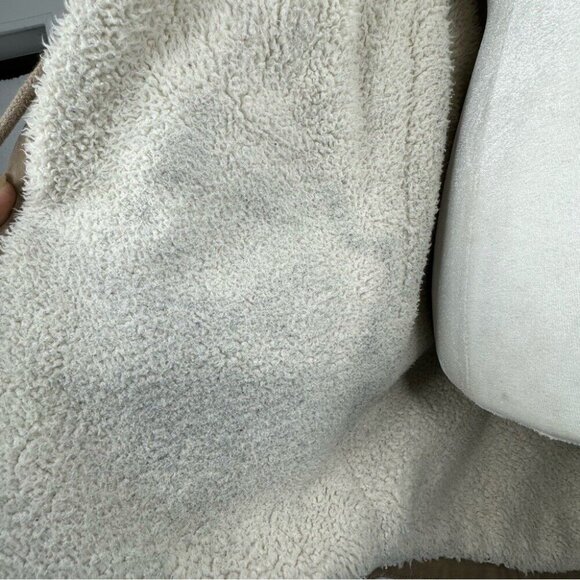 Calvin Klein Women’s Tan Hooded Sherpa Mid-Length Coastal Parka Coat S/C41 - Picture 9 of 16